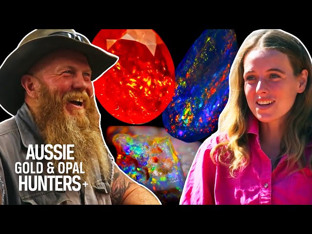 Ópalo de fuego "único en un millón" hallado en el interior de Australia | Outback Opal Hunters
