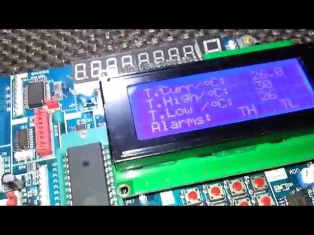 DS1620 Thermostat - Temperature Sensor with AT89S51