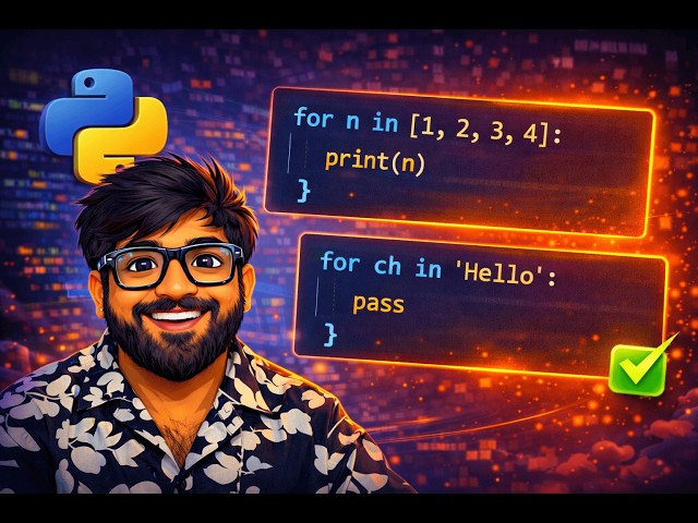 Python For Loops + pass statement explained in 2 minutes!