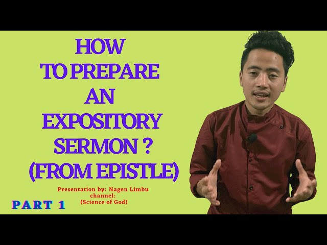 How to prepare an Expository sermon? || Science of God || Exegesis of Corinthians