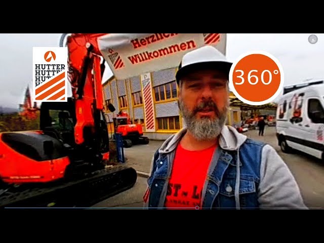HUTTER construction machinery 360 ° video - Hausmesse Wangen an der Aare 2017