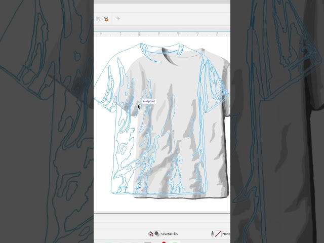 T Shirt Mockup Design in CorelDRAW for Beginners|CorelDRAW Tutorial|#shorts #youtubeshorts #trending