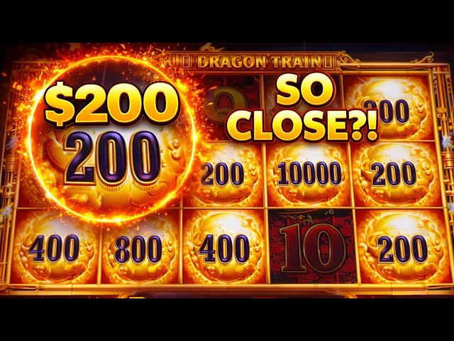 $200 BALL 😱 Dragon Train Nearly Went OFF! ($4 Bet)