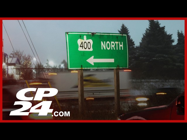Todos los carriles en dirección norte de la 400 cerrados en Finch