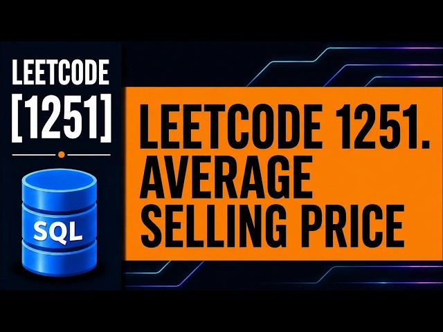 LeetCode SQL 1251 | Average Selling Price | JOIN, SUM & CASE WHEN Explained
