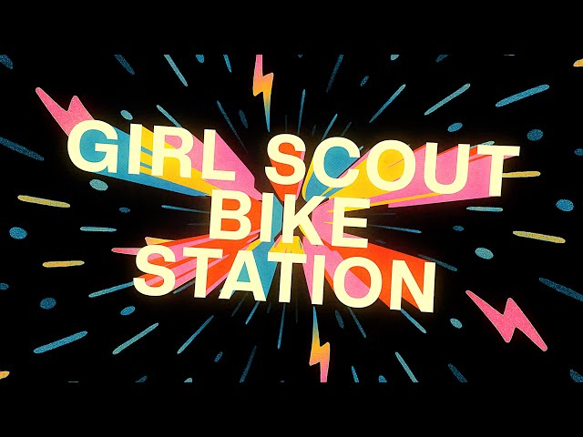 Girl Scout Bike Station Project at Powers Lake