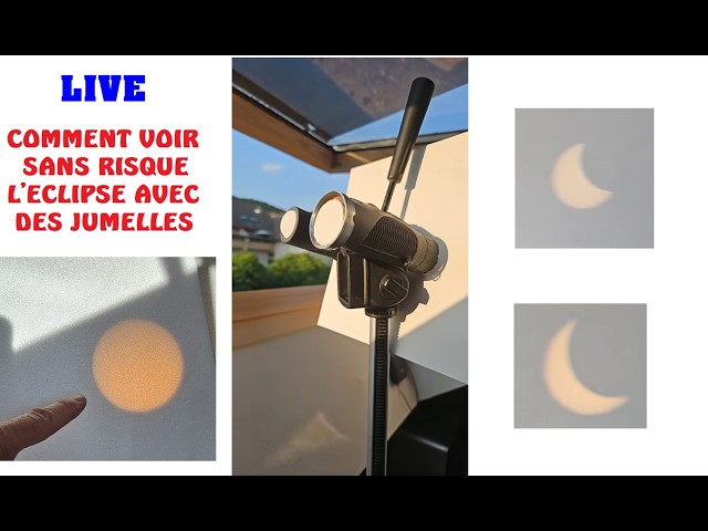 LIVE ECLIPSE SOLAIRE 12 AOUT vers 19h45