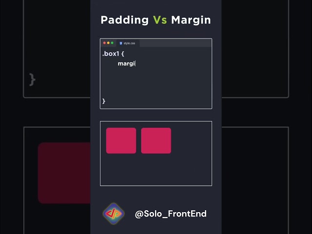Padding Vs Margin CSS  #cssanimation #coding #javascript #css #codingskills #csstutorial #htmlcss