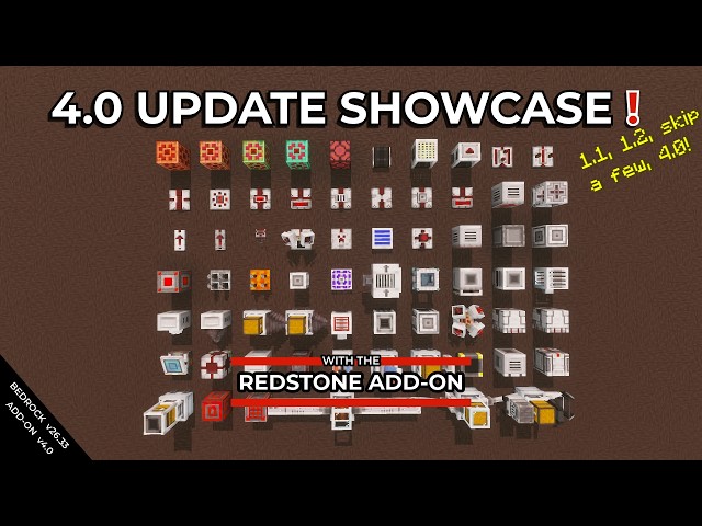 4.0 Update Showcase with the Redstone Add-On