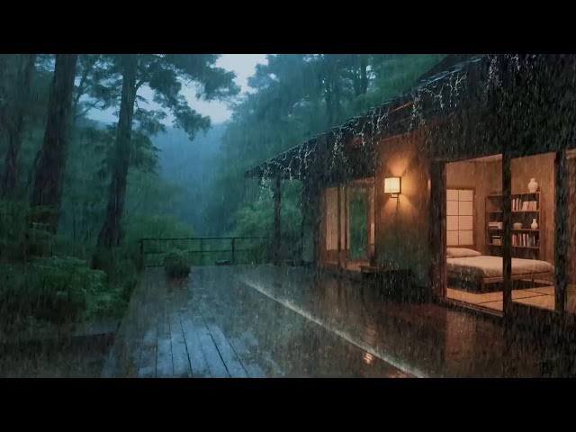 Warm Bedroom Rain – Deep Sleep Atmosphere for Stress Relief and Peaceful Rest