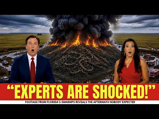 Fires in the Everglades swamps revealed something hidden in the grass—and it wasn't just snakes.
