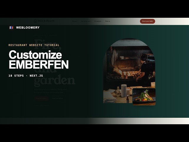 Emberfen Tutorial — Customize a Next.js Restaurant Website Template | Webloomery
