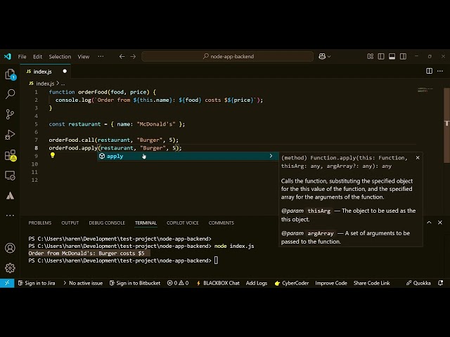 JavaScript Call, Apply, and Bind - EXPLAINED WITH CATS