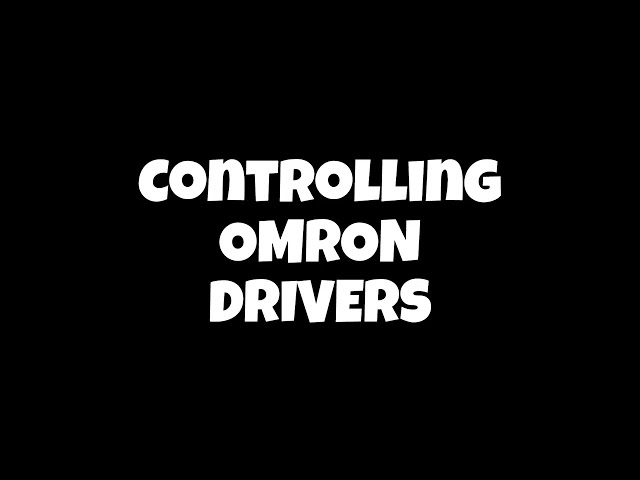Omron VFD Control From Laptop