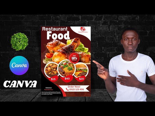 How to Design a Professional Restaurant Flyer in Canva | Step-by-Step Tutorial