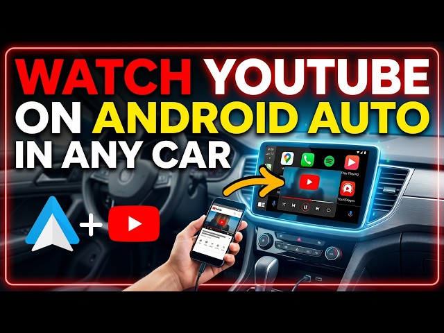 Watch YouTube on Android Auto in any Car (Android 15 & 16+)
