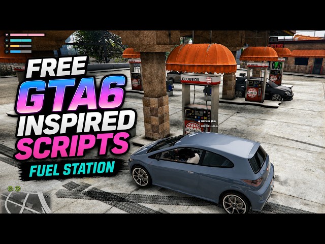 Free GTA6 Inspired Fuel Station Script | Open Source | TheFivemShop.com