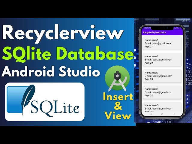 RecyclerView with SQLite Database | Populate RecyclerView with SQLite Database | Source Code
