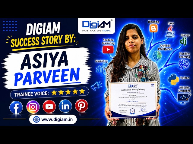 Why Asiya Parveen DigiAM for Python Course | Bareilly, Delhi & Noida