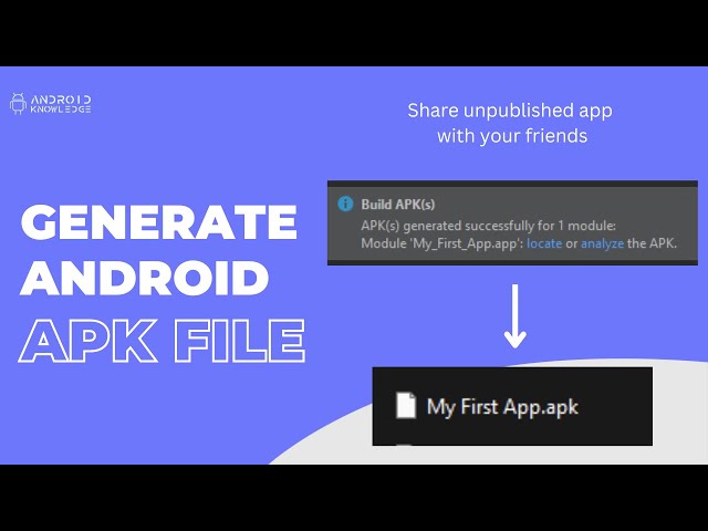 How to Create APK in Android Studio | Android Knowledge