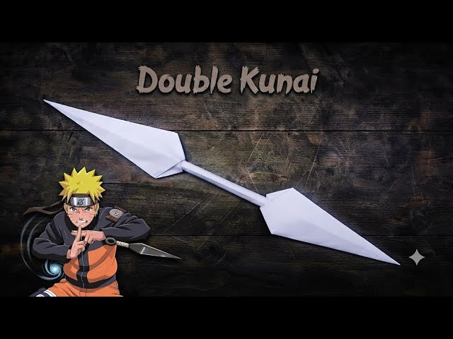 How to Make Naruto's DOUBLE KUNAI with Paper | Origami Ninja Weapon Tutorial
