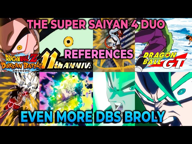 The SSJ4s have the Best Animations Ever! Dokkan Battle References