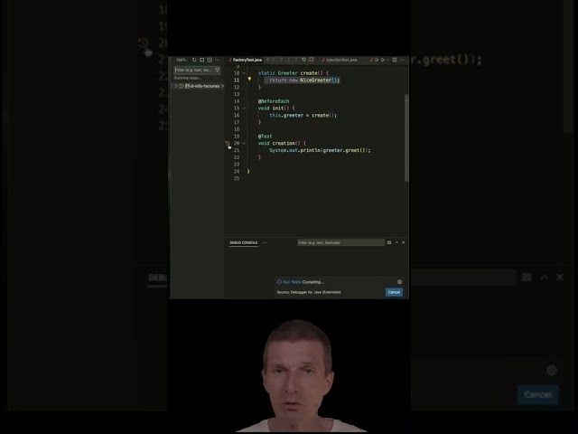 Dependency Injection Kills Factories #airhacks #java #shorts #short