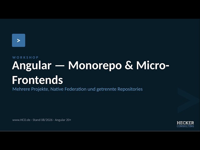 Monorepo & Micro-Frontends