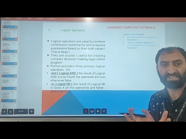 P -13 # Operators in Python Part -3 # ( Logical Operators in Python) 