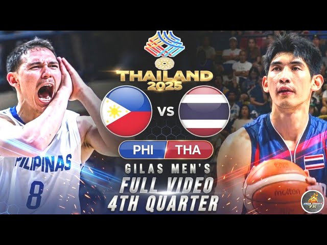 TAGUMPAY! GILAS MEN'S: PHILIPPINES vs THAILAND FULL 4TH QUARTER | 33rd SEA GAMES Gold Medal Match!