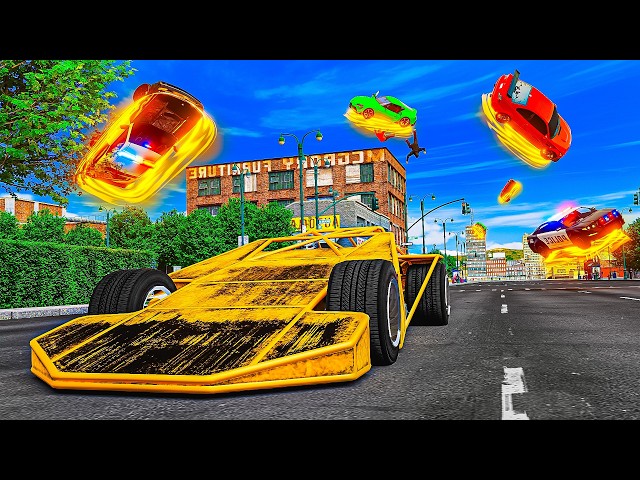 Zero Gravity Flip Car Destroys Cops In GTA 5 RP