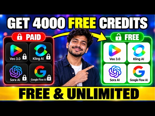 Kling AI, Veo3, Sora — Sabke 4000 FREE Credits Kaise Milega? (Trick Kisi Ko Nahi Pata)#ai#freeaitool