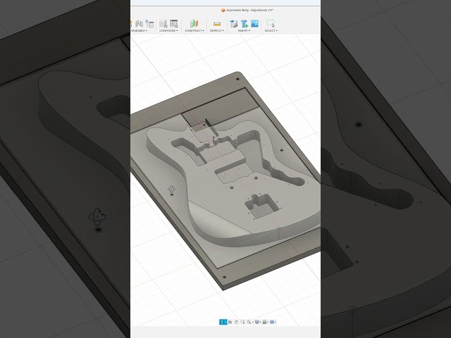 From CAD to CNC guitar body