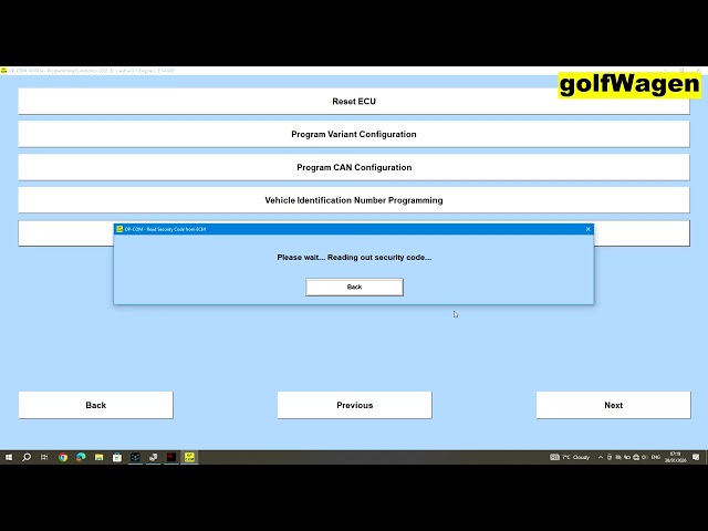 OP-COM Seurity code read Opel