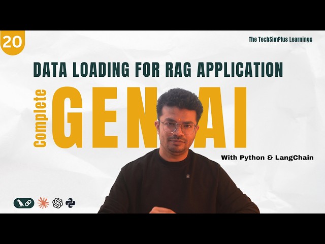 #20 How to Load Data for RAG Pipeline | LangChain Document Loaders Tutorial