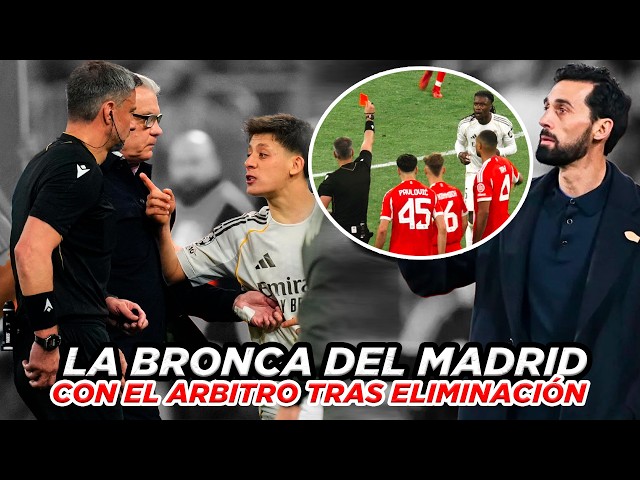 🚨 ASÍ fue la BRONCA del Real Madrid 😡 contra el árbitro tras ESCANDALOSA eliminación