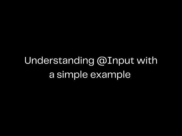 Angular @Input Finally Explained 🚀 | Pass Data Between Components Easily