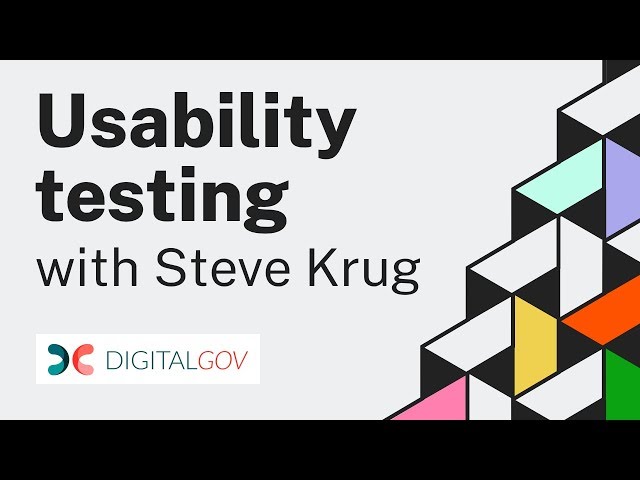 Usability Testing with Steve Krug