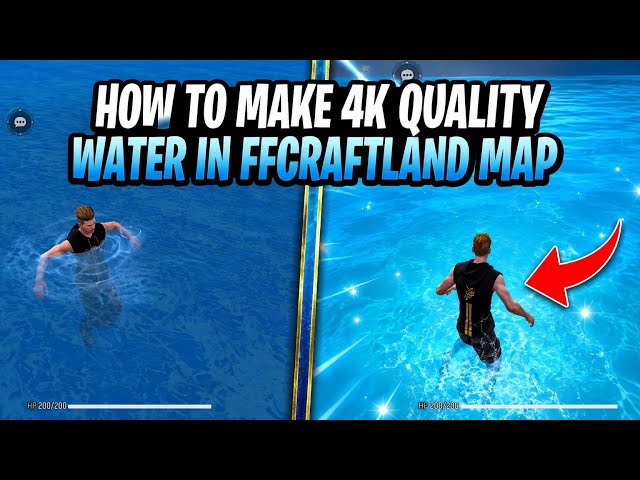 How to make 4k quality water in free fire craftland map tutorial