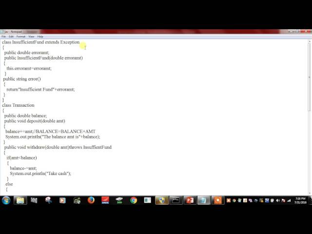 Exception Handling-User Defined Exception