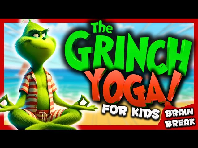 🟢Grinch Summer Yoga🧘‍♂️🌞Calming yoga for kids🏖️ Brain Break | Danny Go Noodle inspired