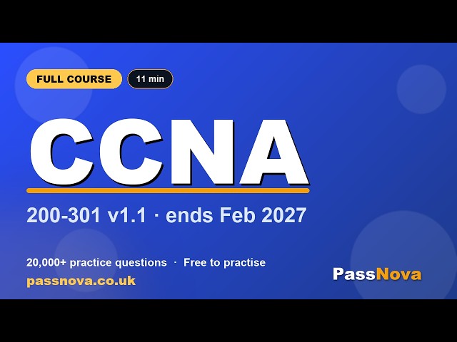 CCNA Full Course in 11 Minutes | 200-301 v1.1 Before Feb 2027