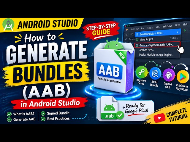 How to Generate an Android App Bundle (AAB) in Android Studio | Step-by-Step Guide (2026)