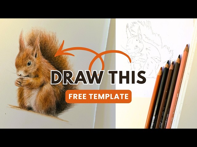How to Draw a Realistic Red Squirrel | Step-by-Step Pencil Tutorial for Beginners