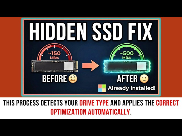 Windows Has Been Hiding This SSD Fix From You (It's Already Installed)