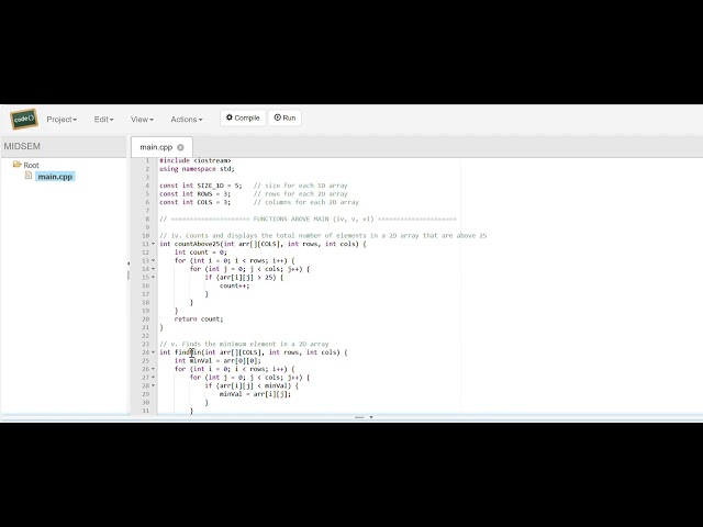 C++ Task 4: 1D & 2D Arrays with Functions | Complete Programming Exercise