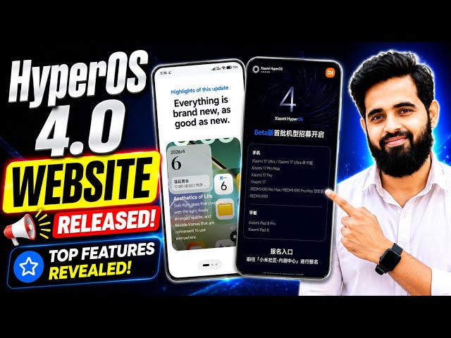HyperOS 4.0 Website Released! Top Features, Super Animations & AI Premium Features Revealed 