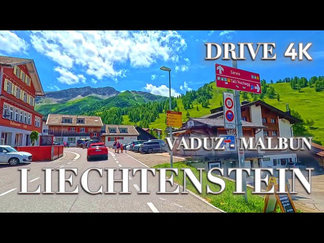 DRIVING IN LIECHTENSTEIN 🇱🇮 Malbun to Vaduz / Amazing Alps Road Trip / Piece of heaven /Rhine Valley