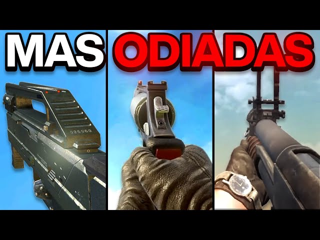 Las ARMAS MAS ODIADAS de la HISTORIA de CALL OF DUTY TOP 10