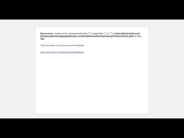 How I Intentionally Broke a WordPress Website With One Line of Code